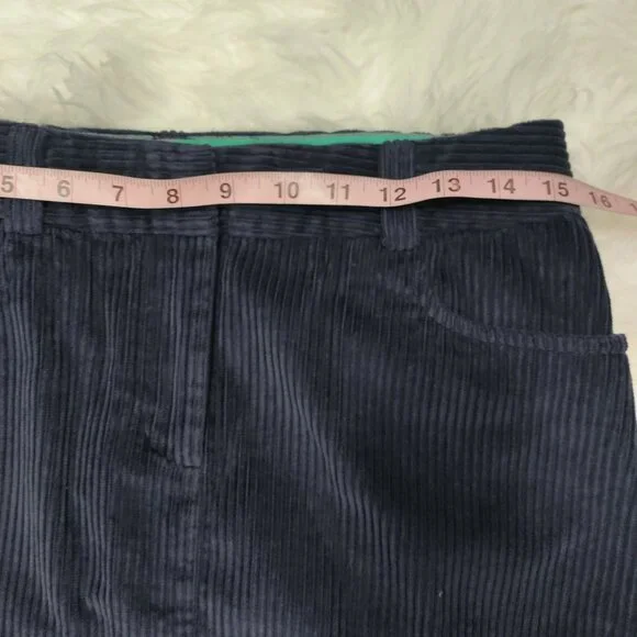 Boden Preppy Navy Blue Corduroy A-Line Mini Skirt Women's Size US 8R - Picture 12 of 14